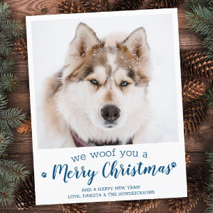 Tarjeta fotográfica de Mascota de perro de Persona