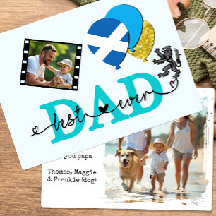 Tarjeta fotográfica de mejor papá de Escocia, band