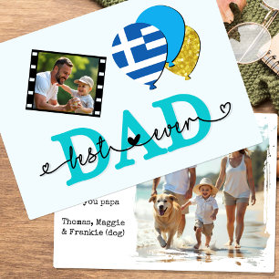 Tarjeta fotográfica de mejor papá de la historia d