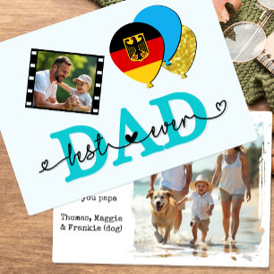 Tarjeta fotográfica de mejor papá de la historia d