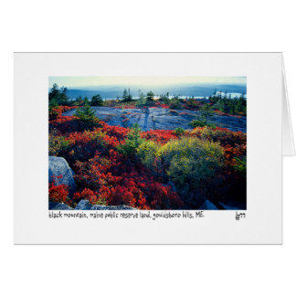 Tarjeta fotográfica de montaña negra