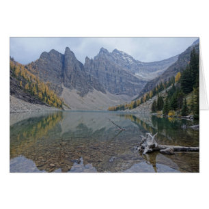Tarjeta fotográfica de Mountain Reflection Banff L