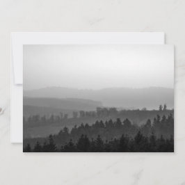 Tarjeta fotográfica de naturaleza forestal