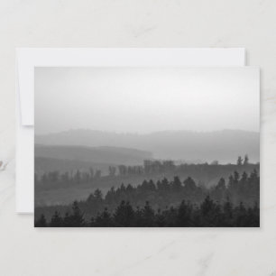 Tarjeta fotográfica de naturaleza forestal