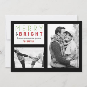 Tarjeta fotográfica de navidad