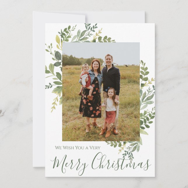 Tarjeta fotográfica de navidad (Anverso)