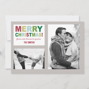 Tarjeta fotográfica de navidad