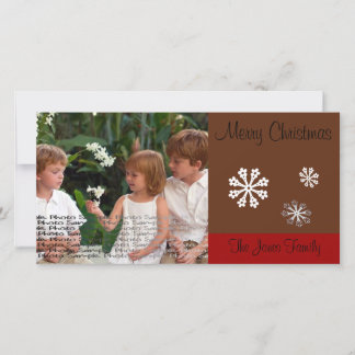 Tarjeta fotográfica de navidad