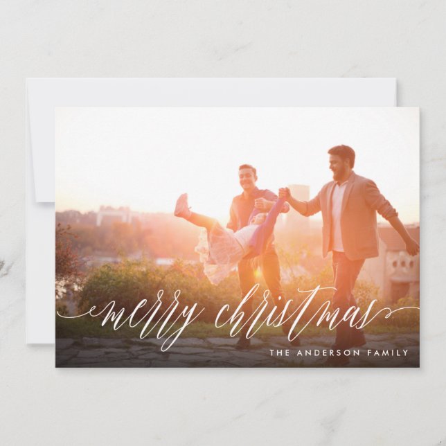 Tarjeta fotográfica de navidad (Anverso)