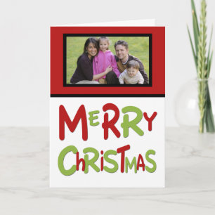 Tarjeta fotográfica de navidad
