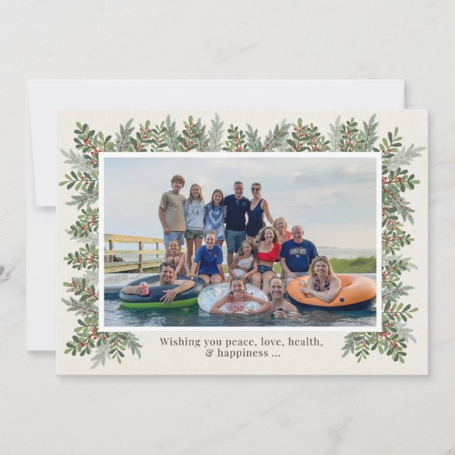 Tarjeta fotográfica de Navidad (Anverso)