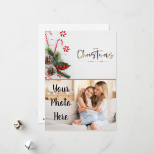 Tarjeta fotográfica de navidad