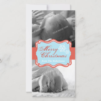 Tarjeta fotográfica de Navidad