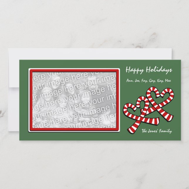 Tarjeta fotográfica de Navidad (Anverso)