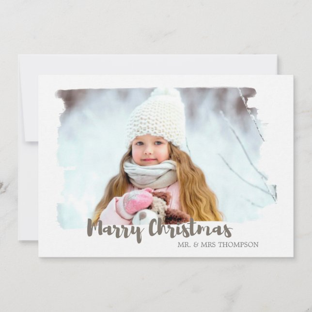 Tarjeta fotográfica de navidad (Anverso)