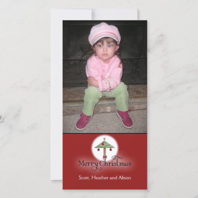 Tarjeta fotográfica de navidad (Anverso)