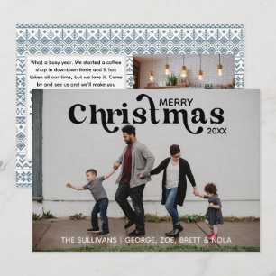 Tarjeta fotográfica de navidad