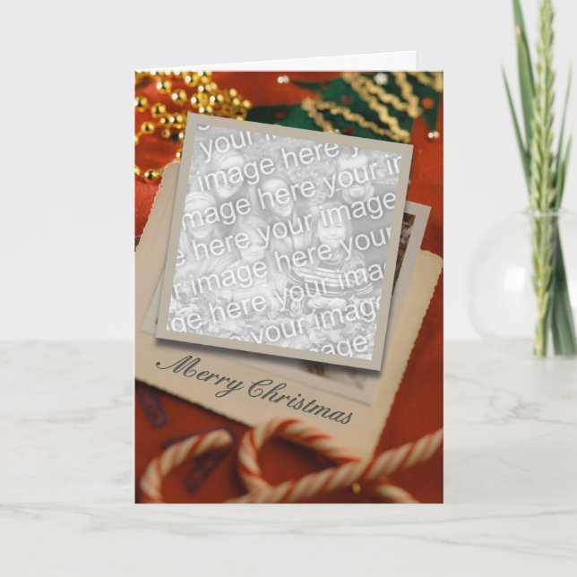 Tarjeta fotográfica de navidad (Anverso)