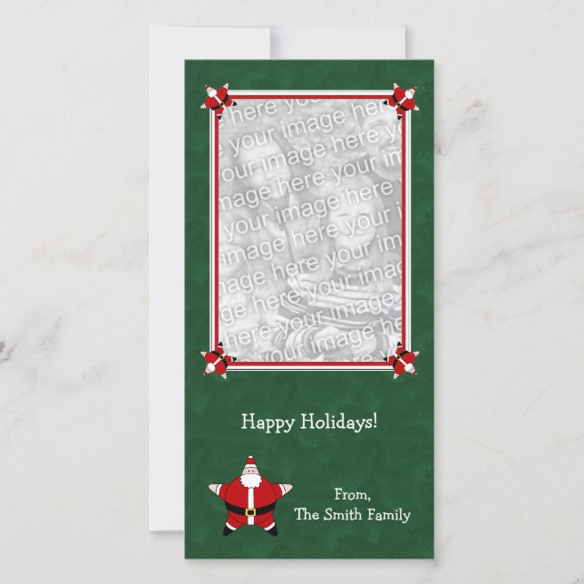 Tarjeta fotográfica de Navidad (Anverso)