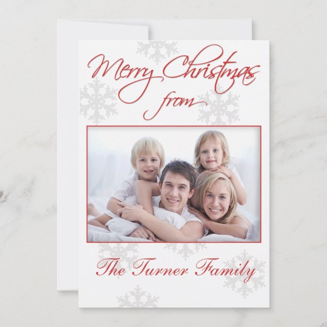 Tarjeta fotográfica de Navidad (Anverso)