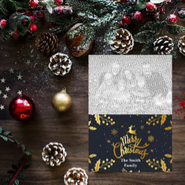 Tarjeta fotográfica de navidad