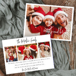 Tarjeta fotográfica de Navidad