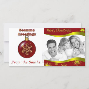 Tarjeta fotográfica de navidad