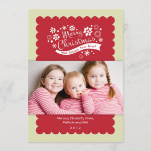 Tarjeta fotográfica de navidad