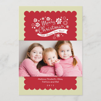 Tarjeta fotográfica de navidad