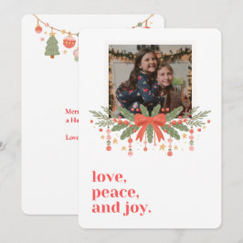 Tarjeta fotográfica de Navidad