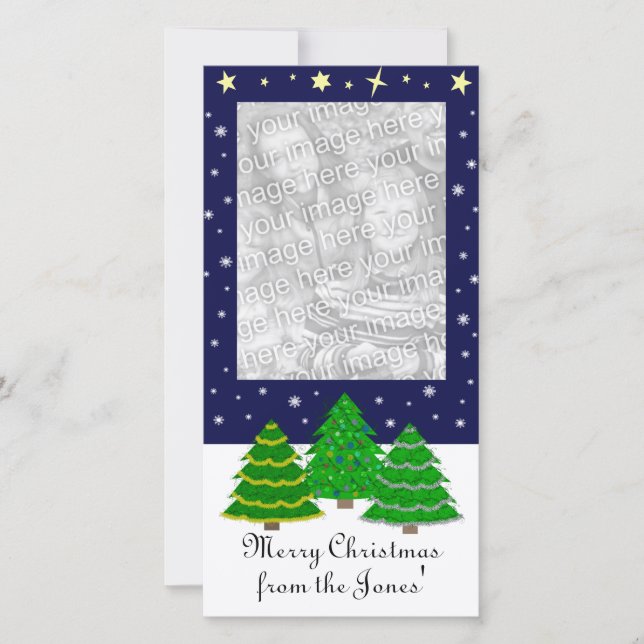 Tarjeta fotográfica de Navidad (Anverso)