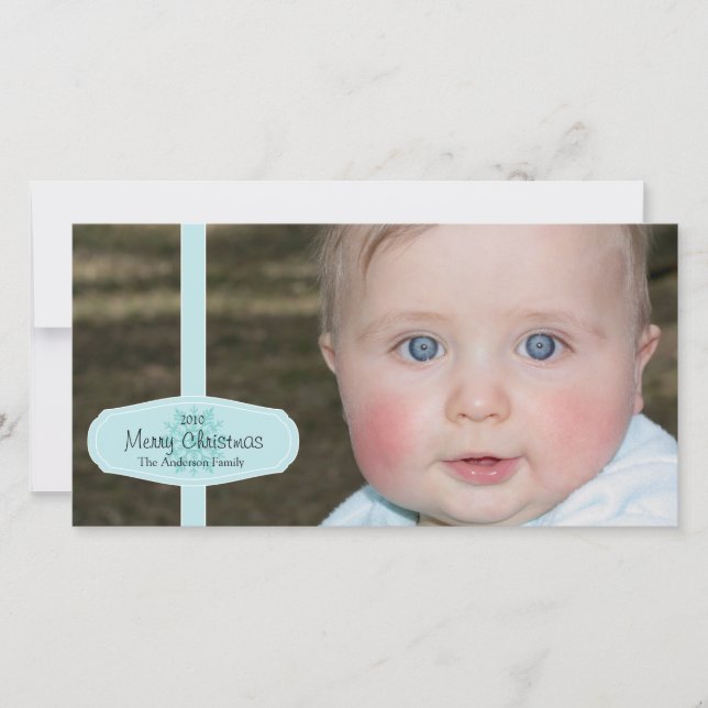 Tarjeta fotográfica de Navidad (Anverso)