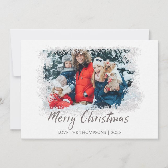 Tarjeta fotográfica de navidad (Anverso)