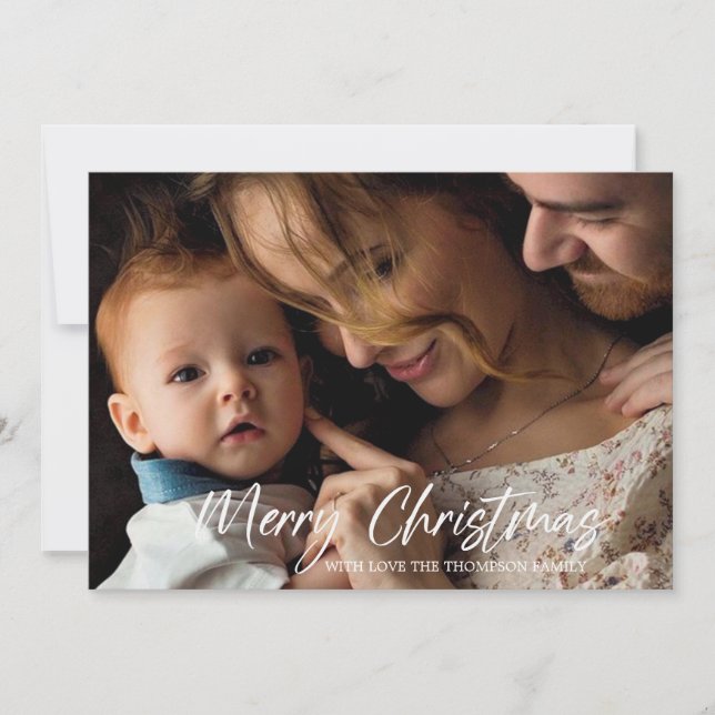 Tarjeta fotográfica de navidad (Anverso)