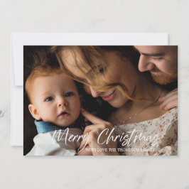 Tarjeta fotográfica de navidad