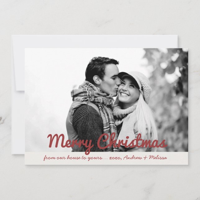 Tarjeta fotográfica de navidad (Anverso)