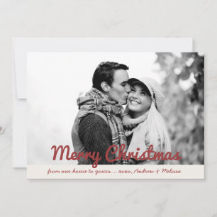 Tarjeta fotográfica de navidad