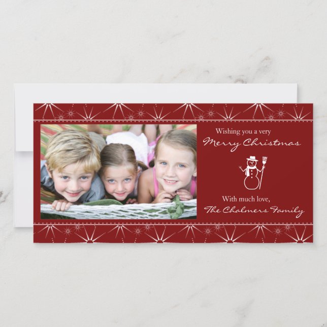 Tarjeta fotográfica de Navidad (Anverso)