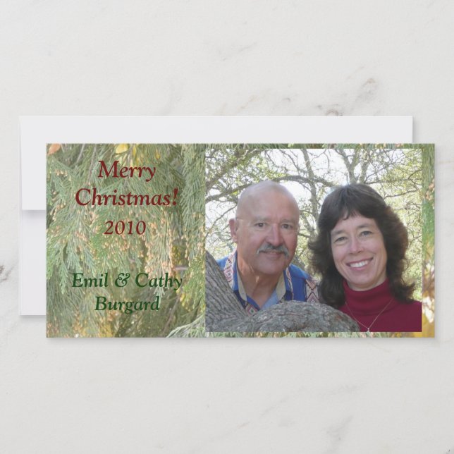 Tarjeta fotográfica de Navidad (Anverso)