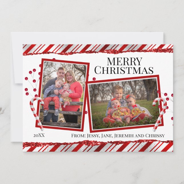 Tarjeta fotográfica de Navidad (Anverso)