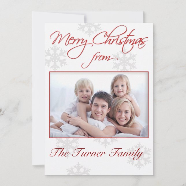 Tarjeta fotográfica de Navidad (Anverso)