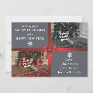 Tarjeta fotográfica de Navidad 5x7