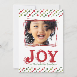 Tarjeta fotográfica de Navidad caprichosa y divert