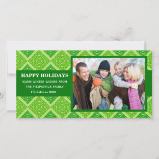 Tarjeta fotográfica de Navidad celta