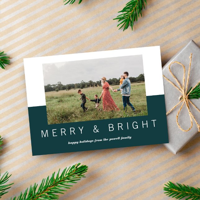 Tarjeta fotográfica de navidad de feriado familiar (Subido por el creador)