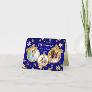 Tarjeta fotográfica de Navidad de los Ornamentos A