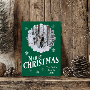Tarjeta fotográfica de navidad de personalizado Fa