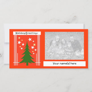 Tarjeta fotográfica de Navidad de personalizado Vi