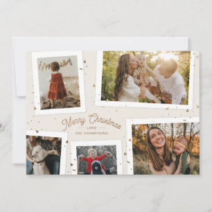 Tarjeta fotográfica de Navidad de Recuerdos de Con