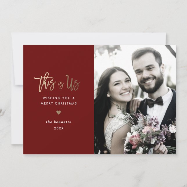 Tarjeta Fotográfica De Navidad *Este Somos Nosotro (Anverso)